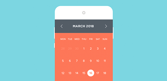 Examples of how to prototype calendar apps