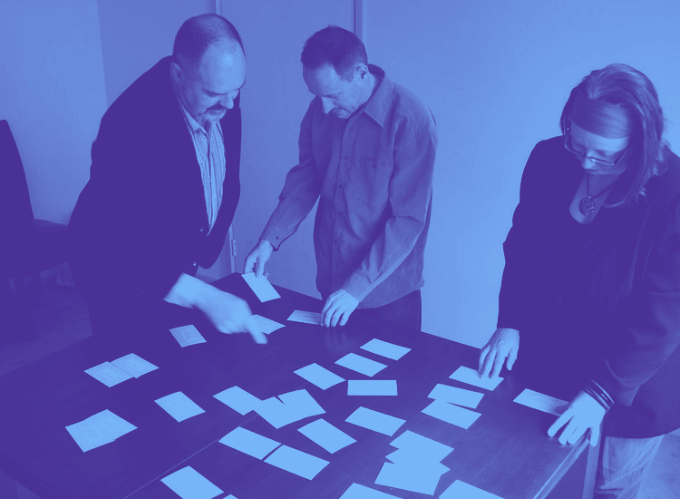 Card sorting - a common method of user testing