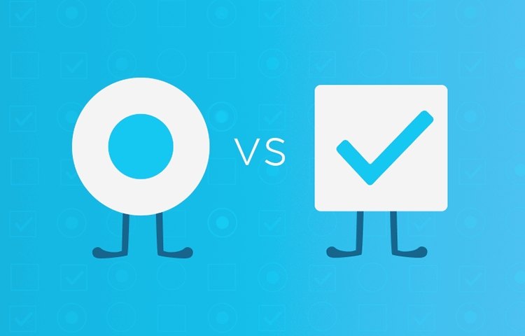 UI design battle: checkbox vs radio buttons