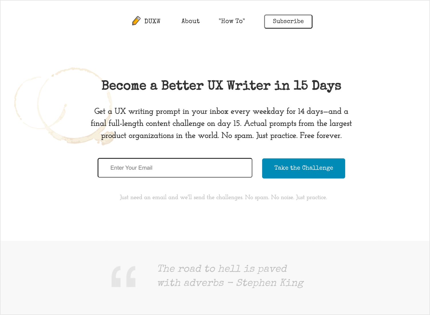 Daily UX Writing course
