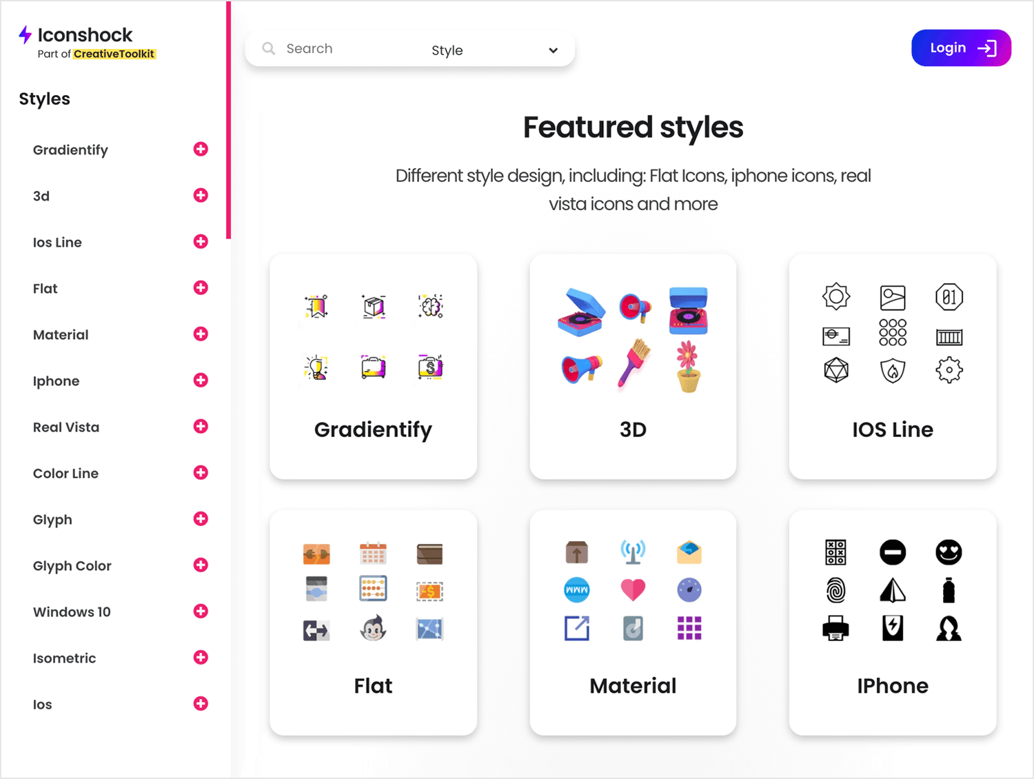 design blog with free icons
