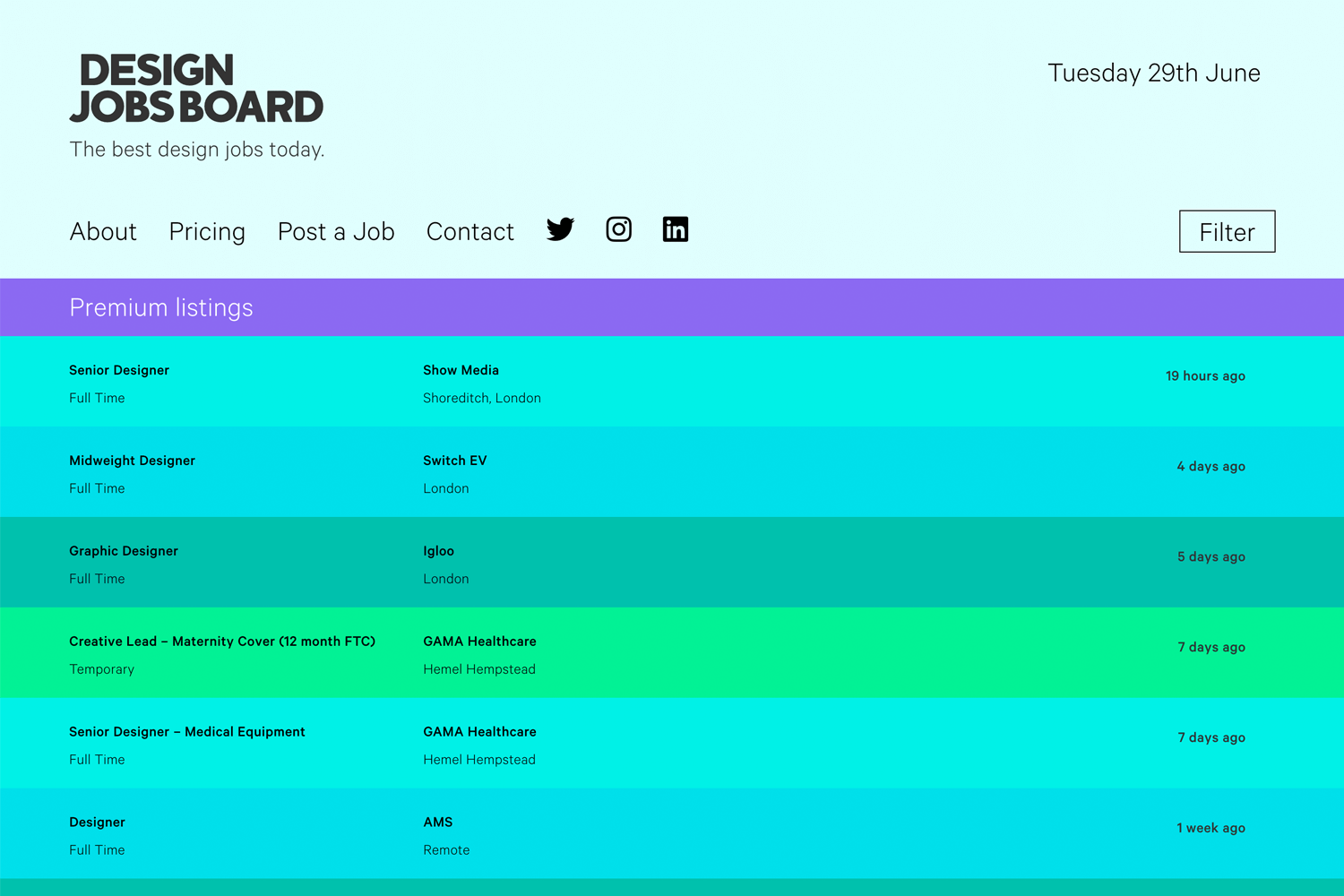 design jobs board as place for ux opportunities