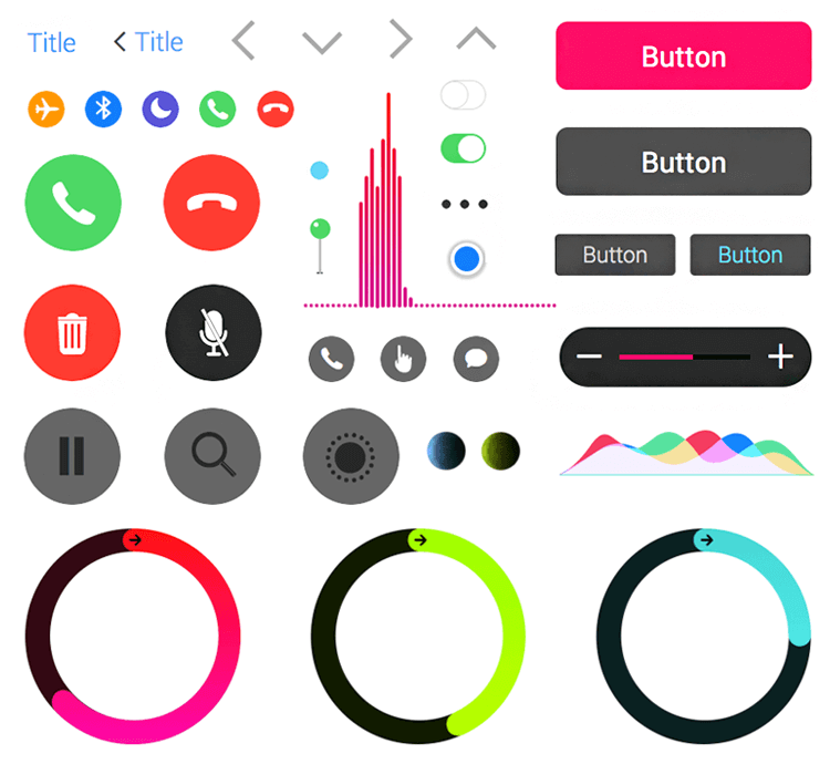 how the ui components are familiar to apple users