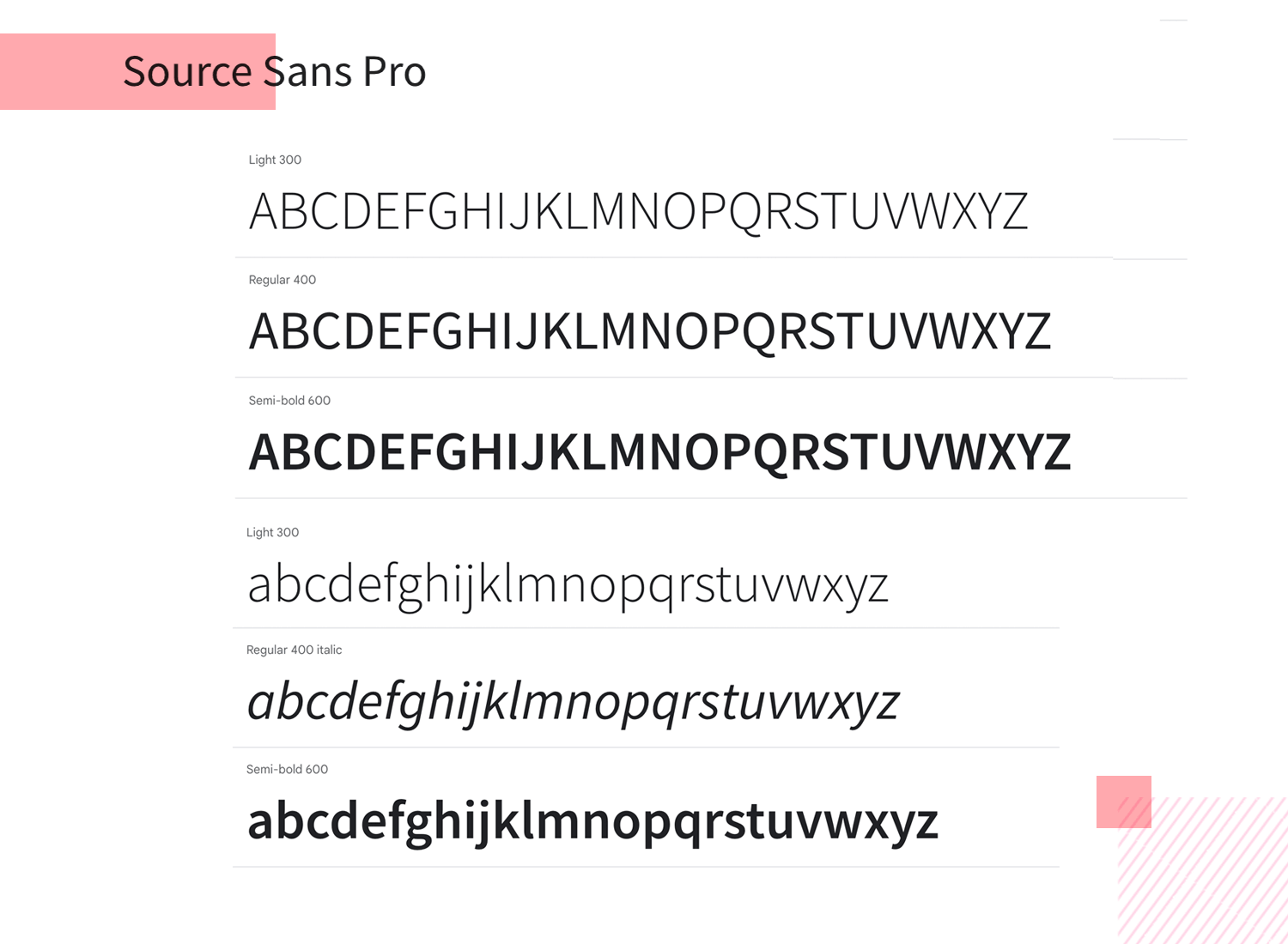 Fonts for mobile apps - Source Sans