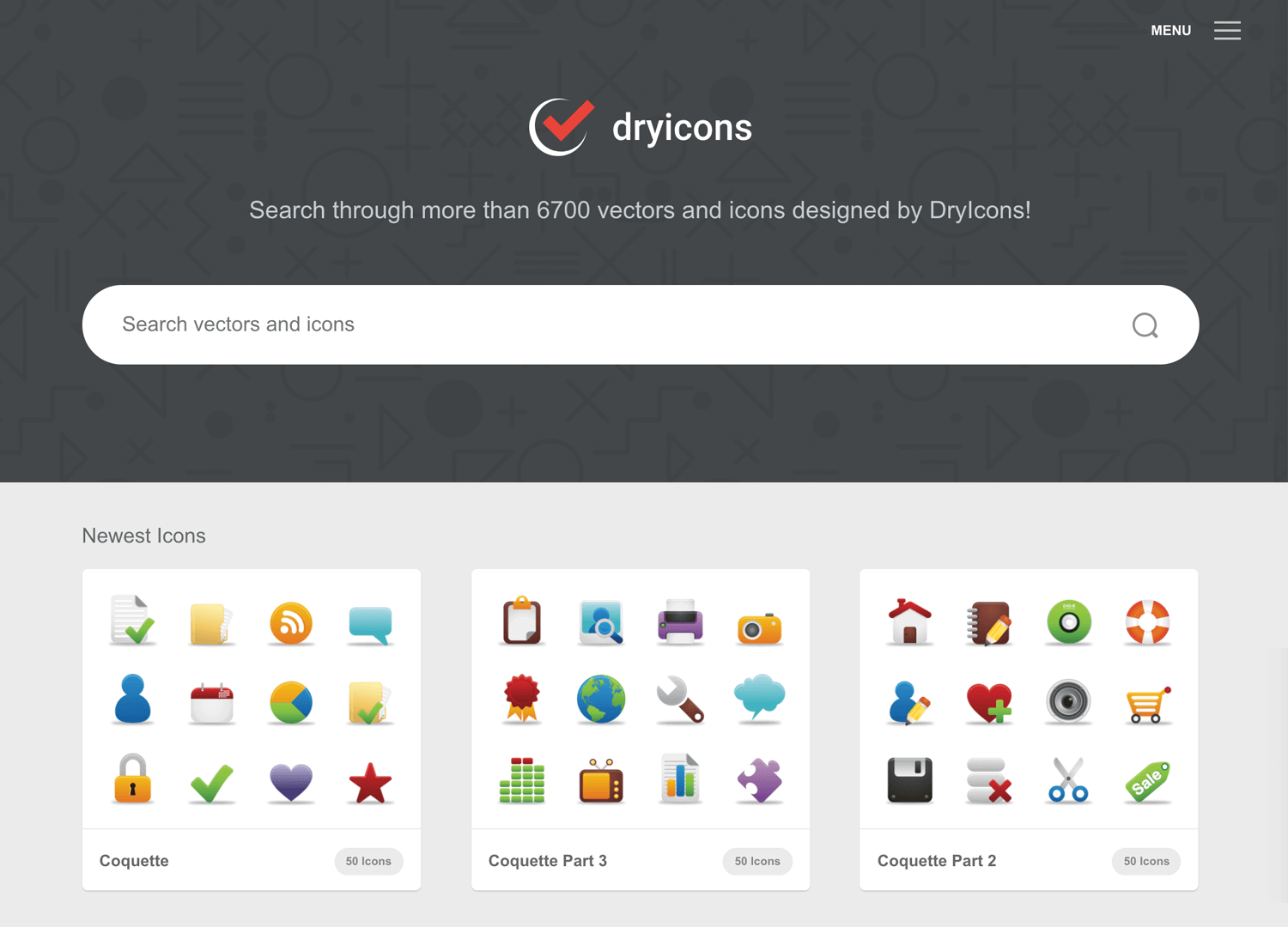 free design database for icons