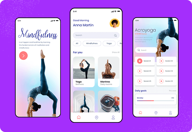 guided meditation app template