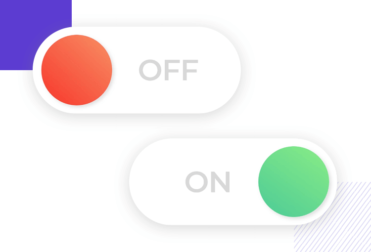 on and off switch design example