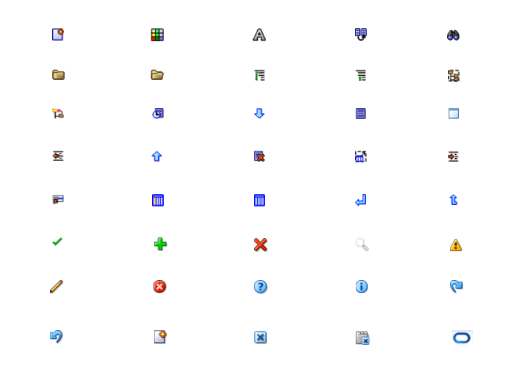 ORACLE Fusion UI kit - functional icons