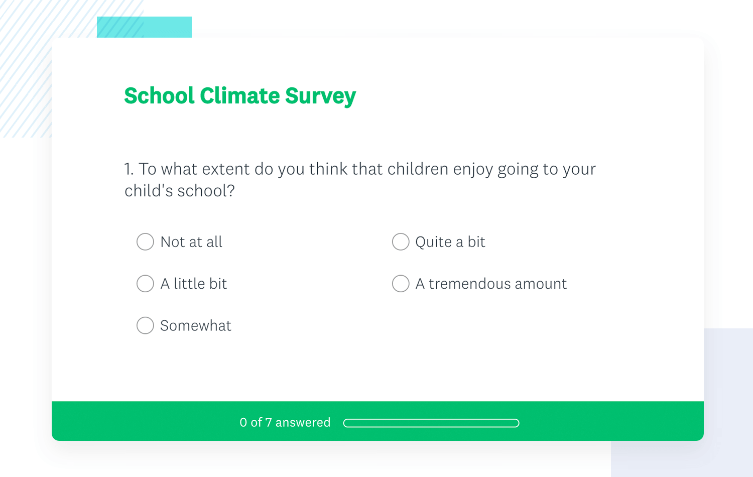school research survey example template