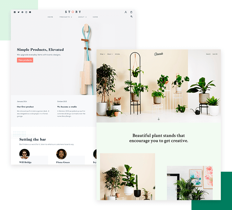 Shopify ui kit with components and visuals
