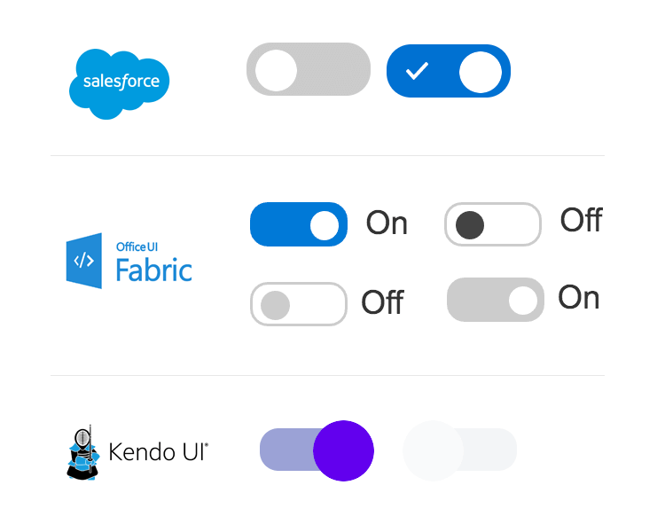 toggle switches in ui kits by justinmind