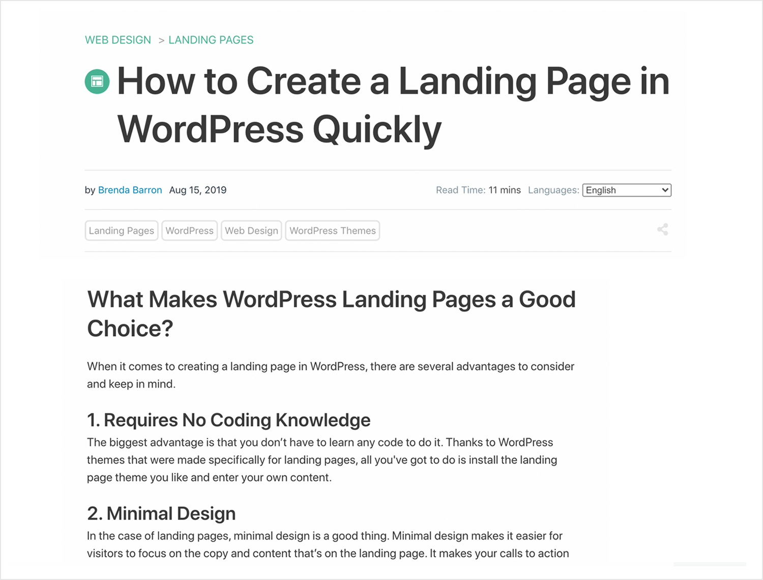 tutorial on how to create a webpage in wordpress