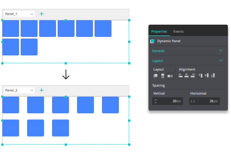 ui layout space wrapping ui elements feature