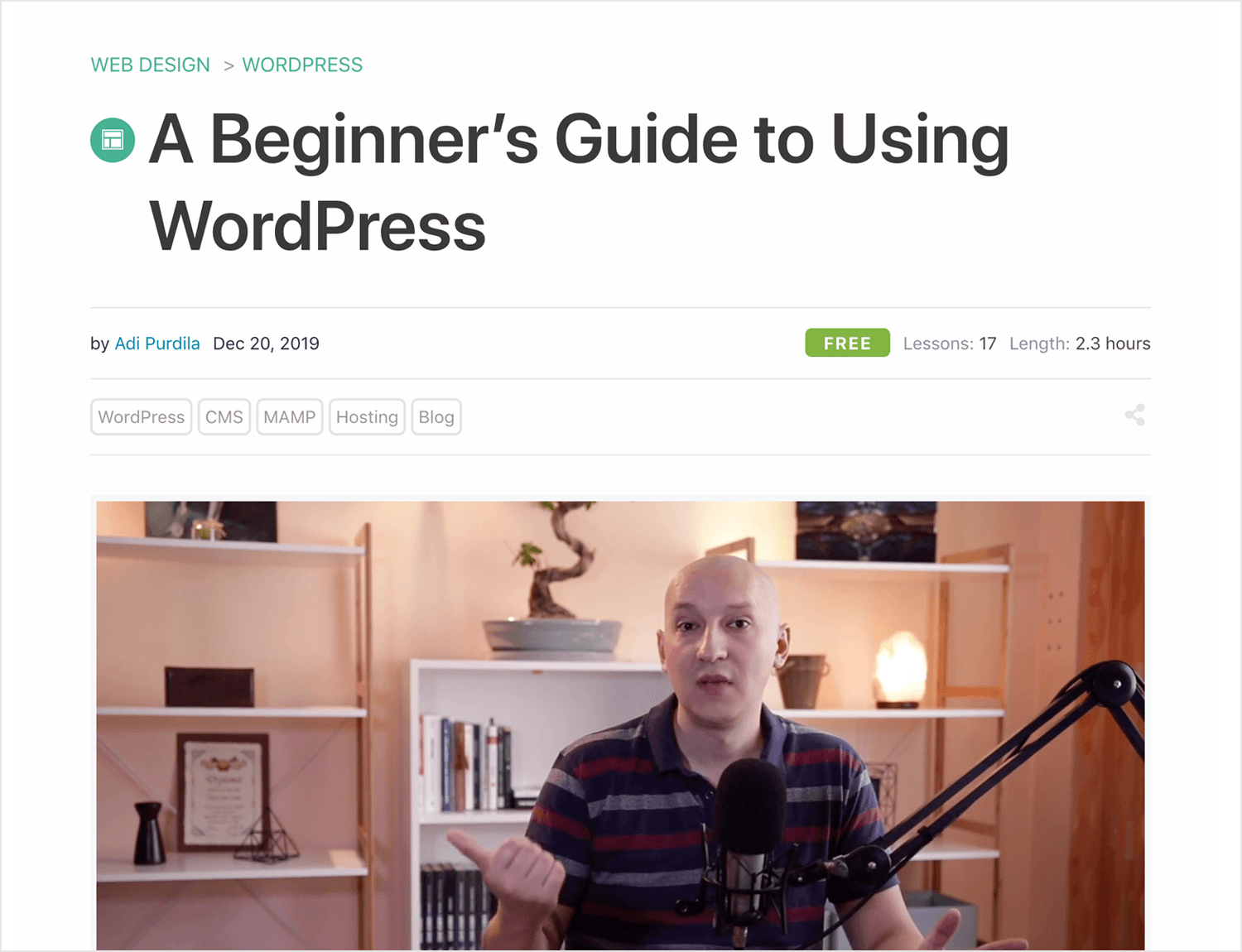 tutorial as a beginners guide to wordpress